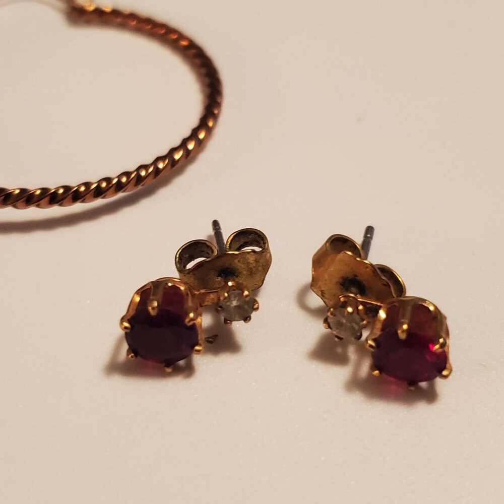 7 Pair of Earrings,  items # A- 1216- 1222, wt.55 grams. - Picture 3 of 16